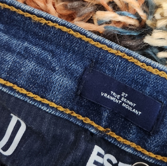 Gap True Skinny High Waisted Rise Jeans Jeggings Casual Basic Denim Cropped - Picture 7 of 11